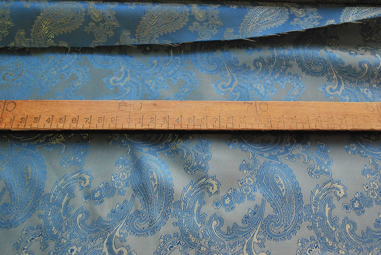 Paisley Changeant Lining - Blue