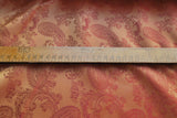 Paisley Changeant Lining - Rust