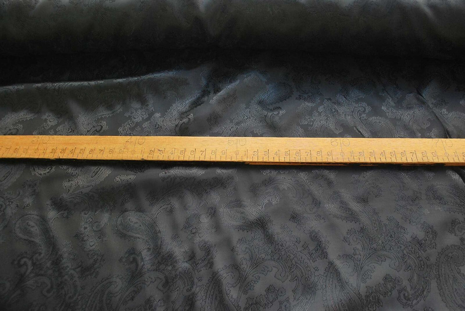 Paisley Changeant Lining - Black