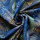 Poplin Print - Palm Beach - Navy