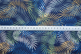 Poplin Print - Palm Beach - Navy