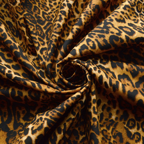 Persian Leopard Cotton Poplin Leopard Dress Fabric Cud