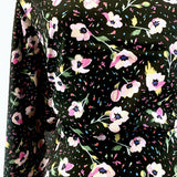Pima Cotton Lawn - Bloom And Wild - Black