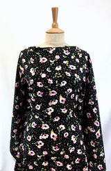 Pima Cotton Lawn - Bloom And Wild - Black