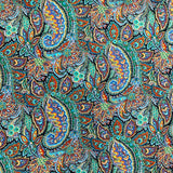Pima Cotton Lawn - Devine Paisley - Blue