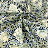 Pima Cotton Lawn - Morris - Navy & Mint