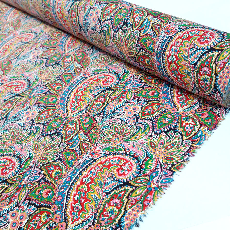Pima Cotton Lawn - Devine Paisley - Pink