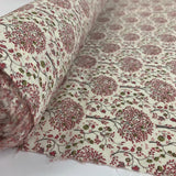 Pima Cotton Lawn - Mulberry Tree - Red & Pink