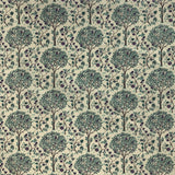 Pima Cotton Lawn - Mulberry Tree - Teal & Lilac