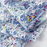 Pima Cotton Lawn - The Garden Of Shakespeare - Blue & Purple