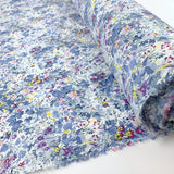 Pima Cotton Lawn - The Garden Of Shakespeare - Blue & Purple