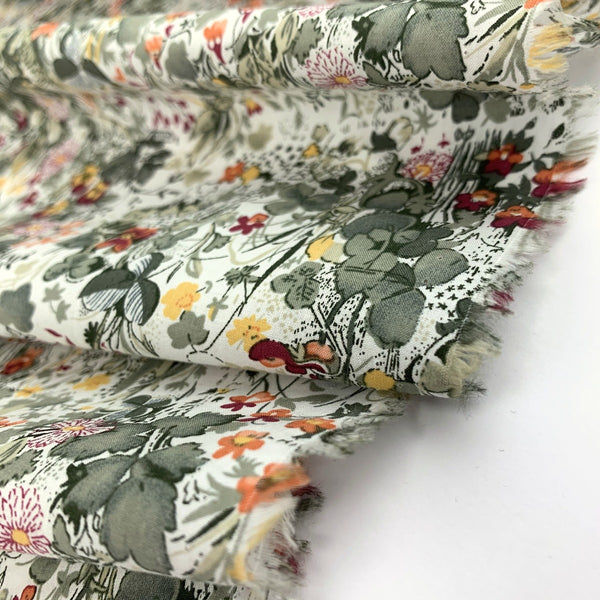 Pima Cotton Lawn The Garden Of Shakespeare Sage Folded
