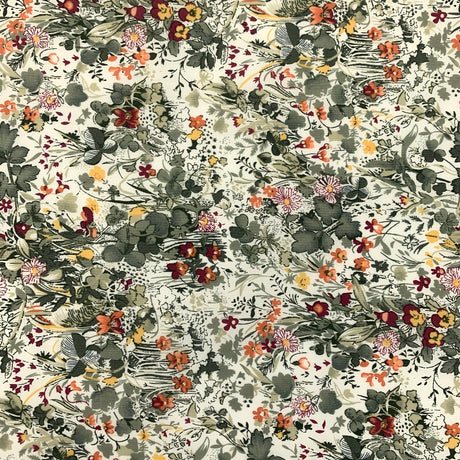 Pima Cotton Lawn The Garden Of Shakespeare Sage Pattern