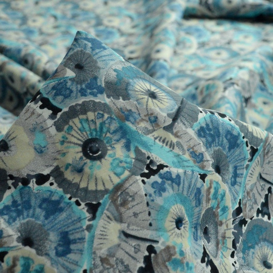 Pima Cotton Lawn - Wagasa Blue