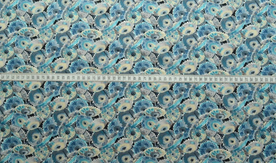 Pima Cotton Lawn - Wagasa Blue