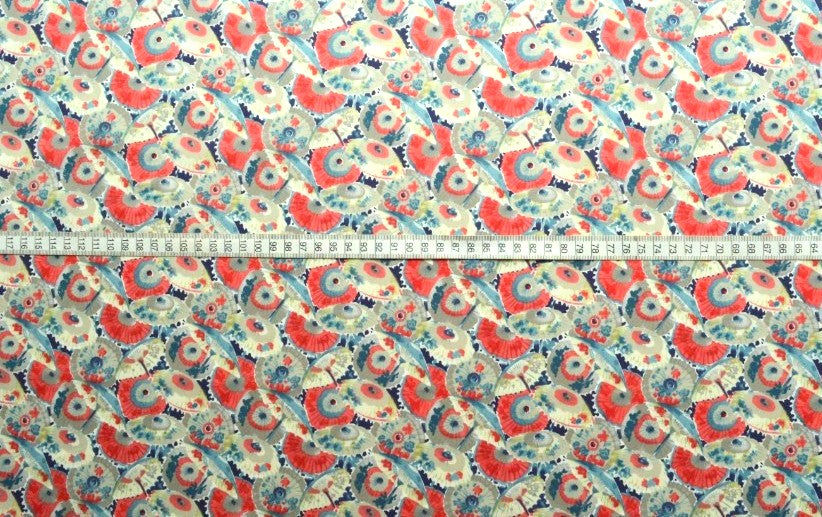 Pima Cotton Lawn - Wagasa Red
