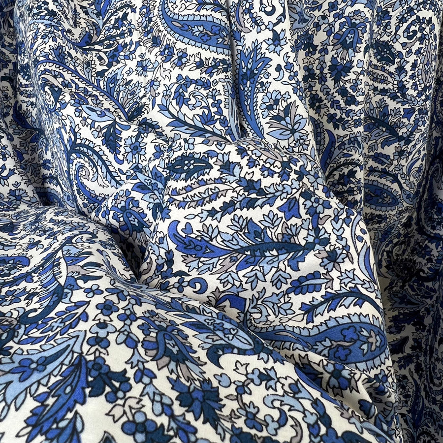 Pima Cotton Lawn - Blue Willow