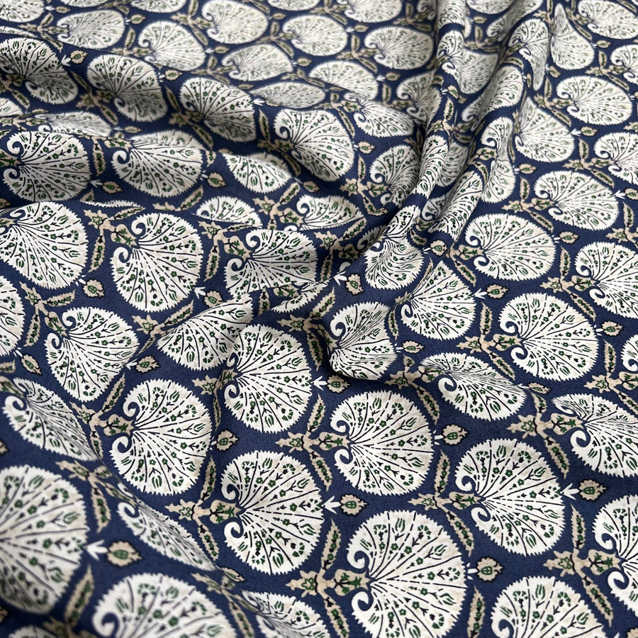 Pima Cotton Lawn - Denim Dandelion