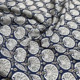 Pima Cotton Lawn - Denim Dandelion