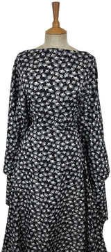 Pima Cotton Lawn - Midnight Fall - Black