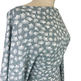 Pima Cotton Lawn - Midnight Fall - Pale Grey