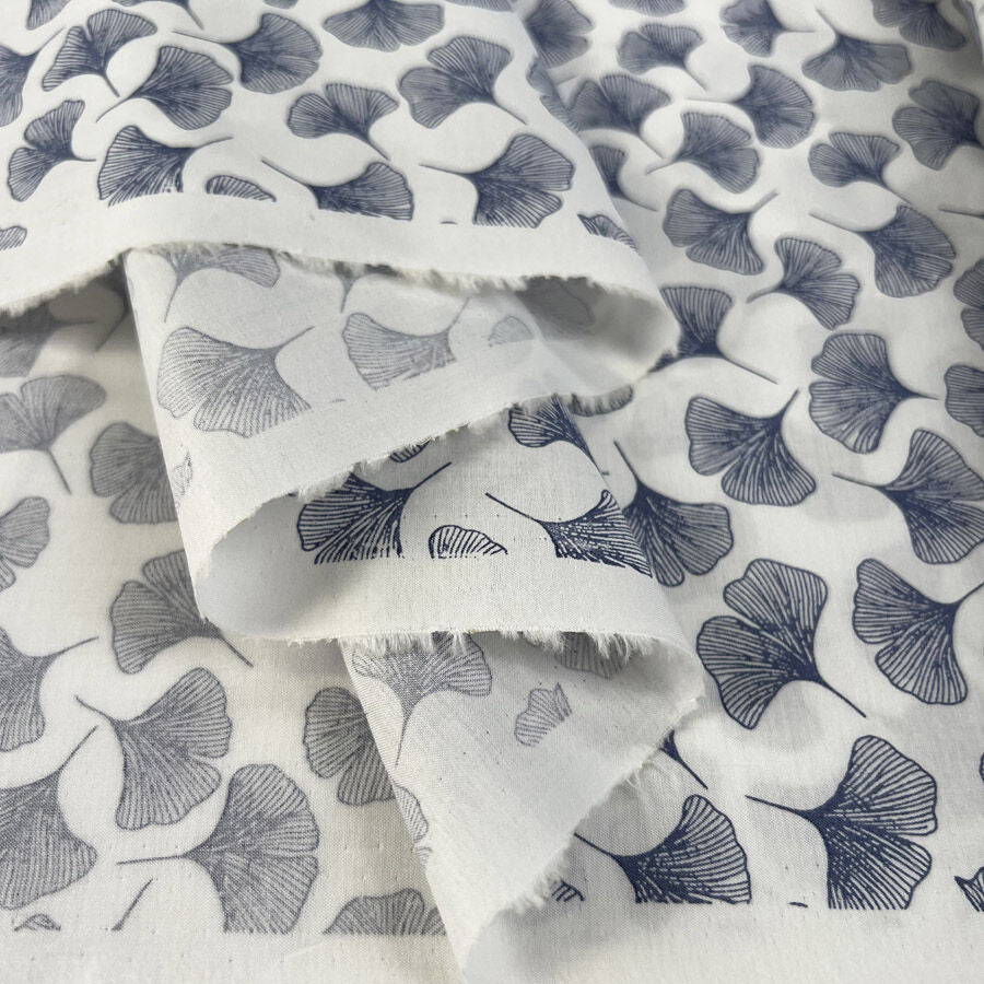 Pima Cotton Lawn - Midnight Fall - Cornflower