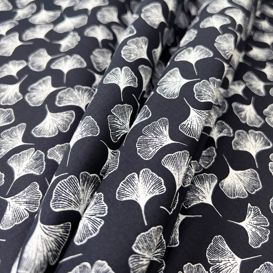 Pima Cotton Lawn - Midnight Fall - Navy