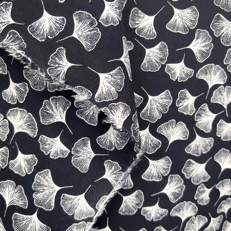 Pima Cotton Lawn - Midnight Fall - Navy