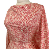 Pima Cotton Lawn - Red Leaf