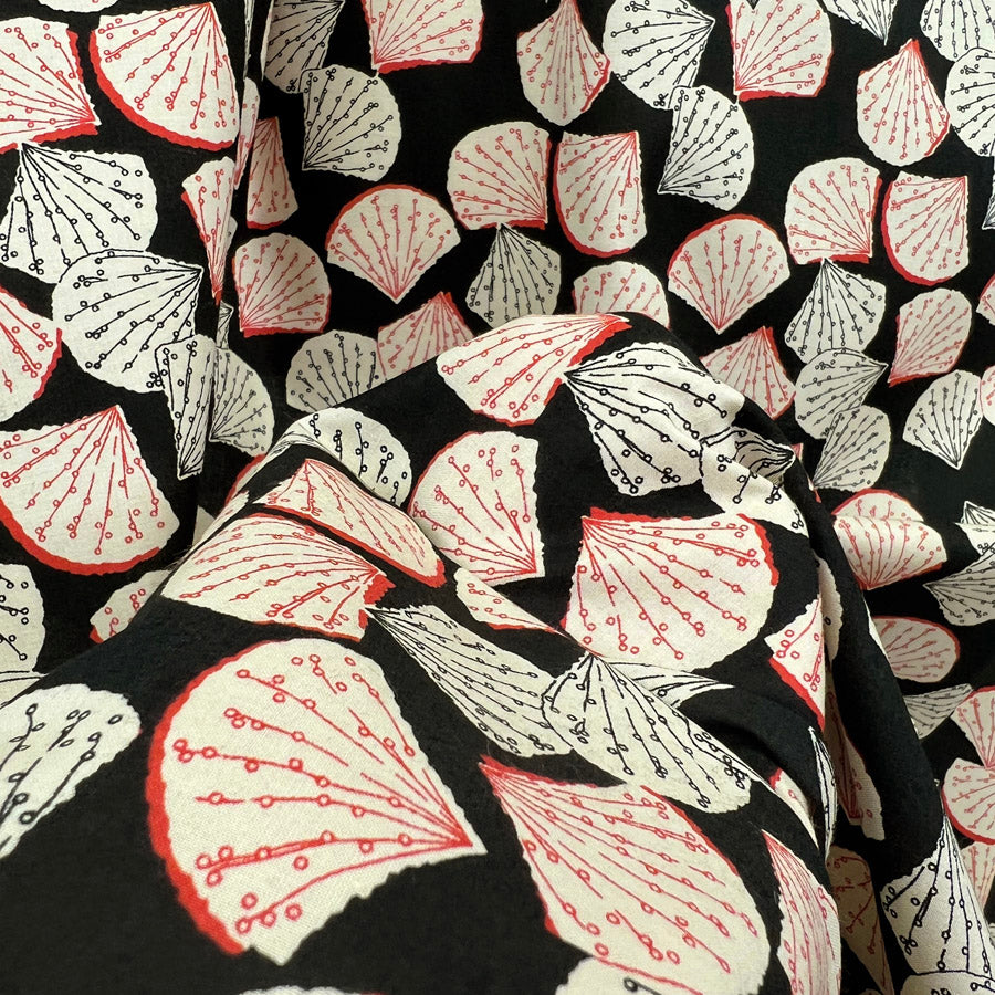 Pima Cotton Lawn Shan Black Dress Fabric