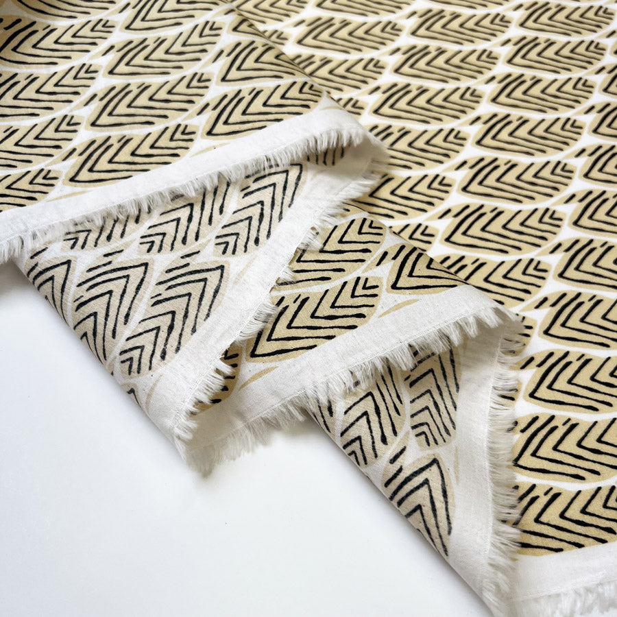 Pima Cotton Lawn - Tribal Grove - Sand