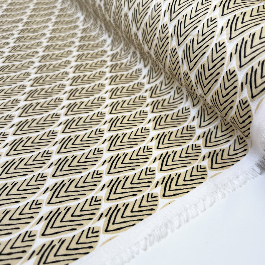 Pima Cotton Lawn - Tribal Grove - Sand