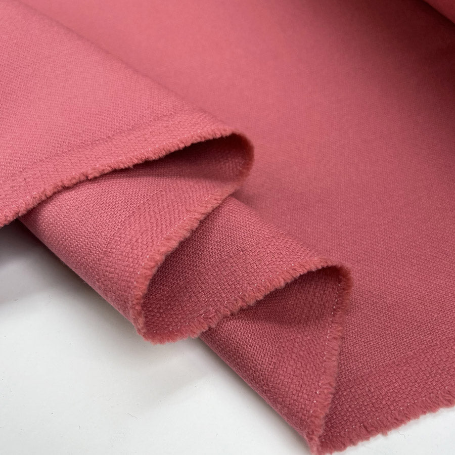 Pink Dream Coating Wool Nylon Cashmere Italian Fabric Fold