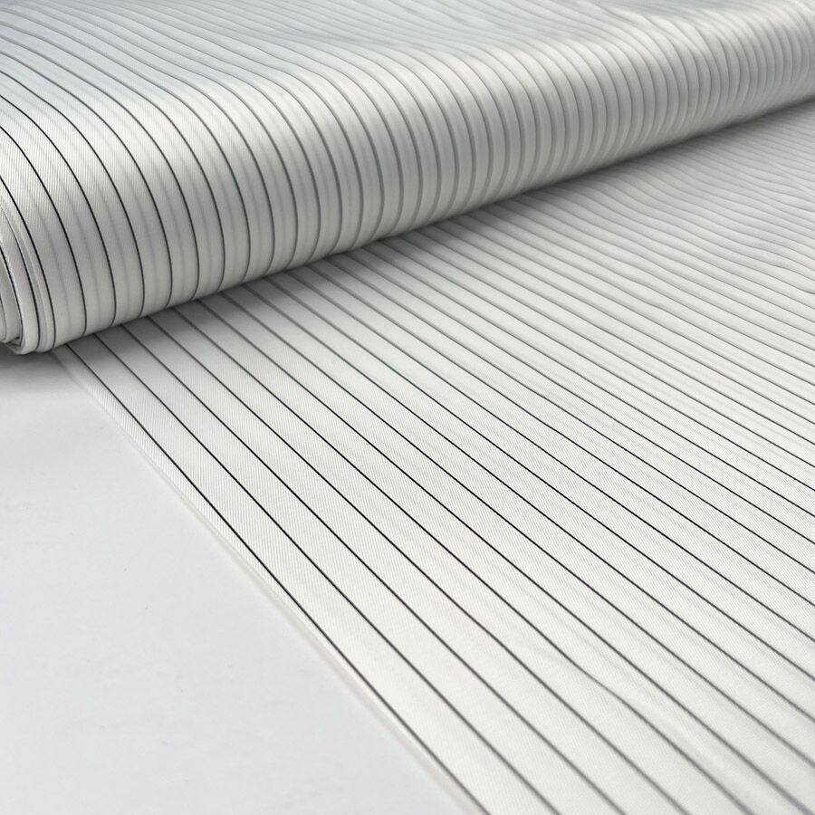 Pinstripe Lining - White