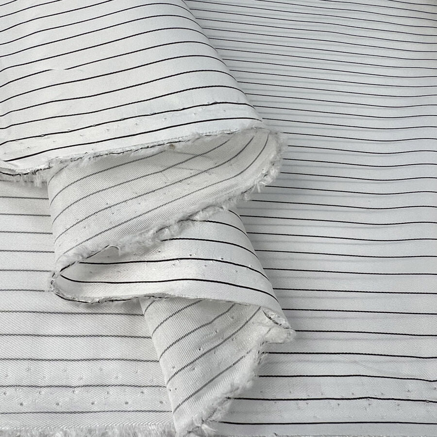 Pinstripe Lining - White