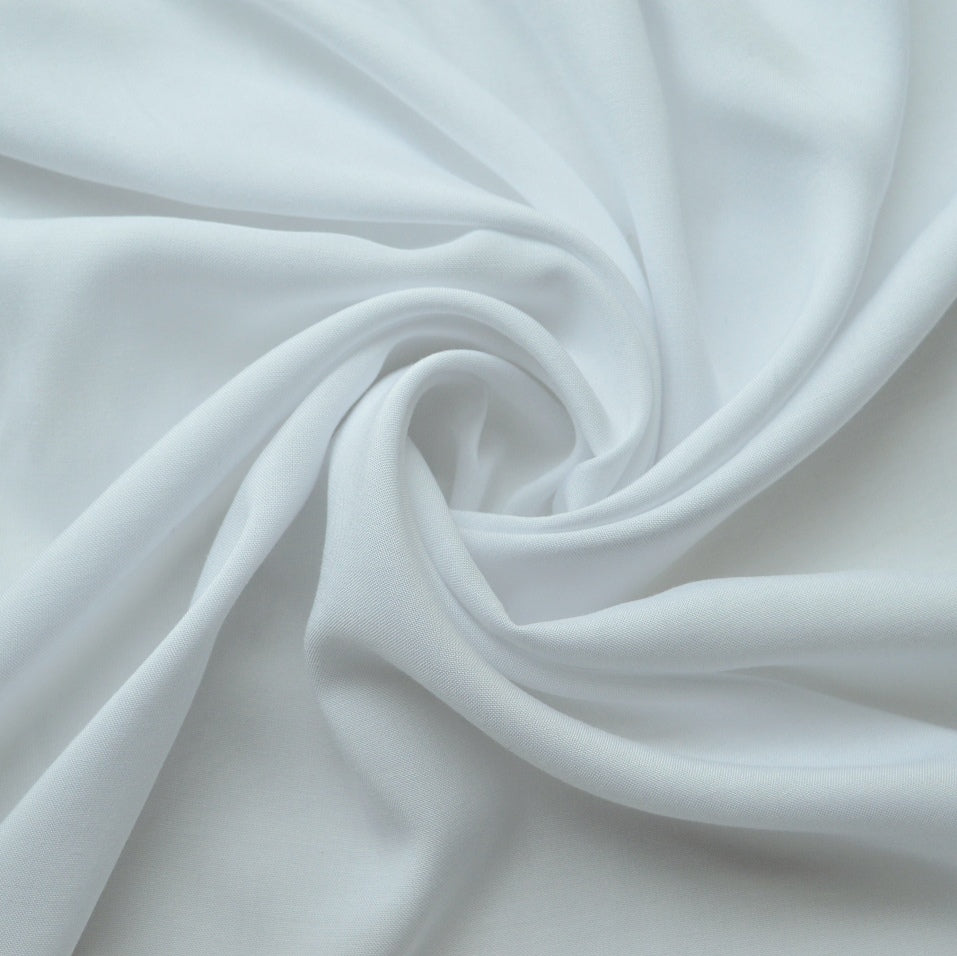 Viscose Plain - White