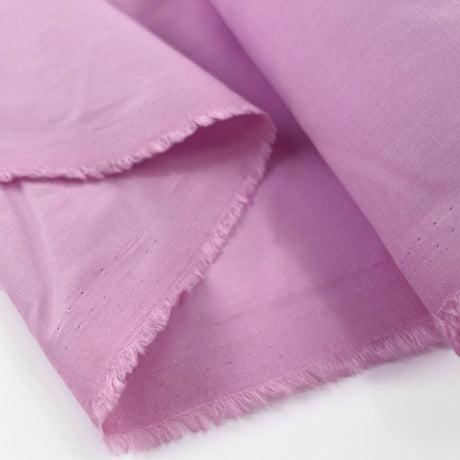 Plain Cotton Lawn Dress Fabric Tuscan Lawn Lilac Fold