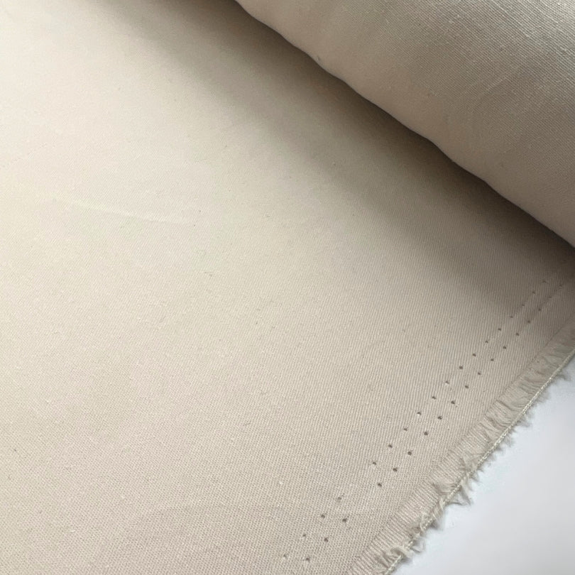 Plain cotton twill shirt dress fabric lady tessa beige bolt