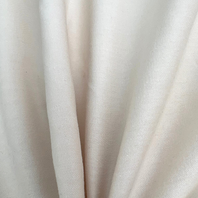 Plain cotton twill shirt dress fabric lady tessa beige cu