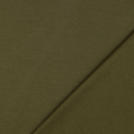 Plain French Terry Dark Olive Oeko Tex Jersey Fold 956302C1 4097 4B9B 8137 466F42Ceba9C