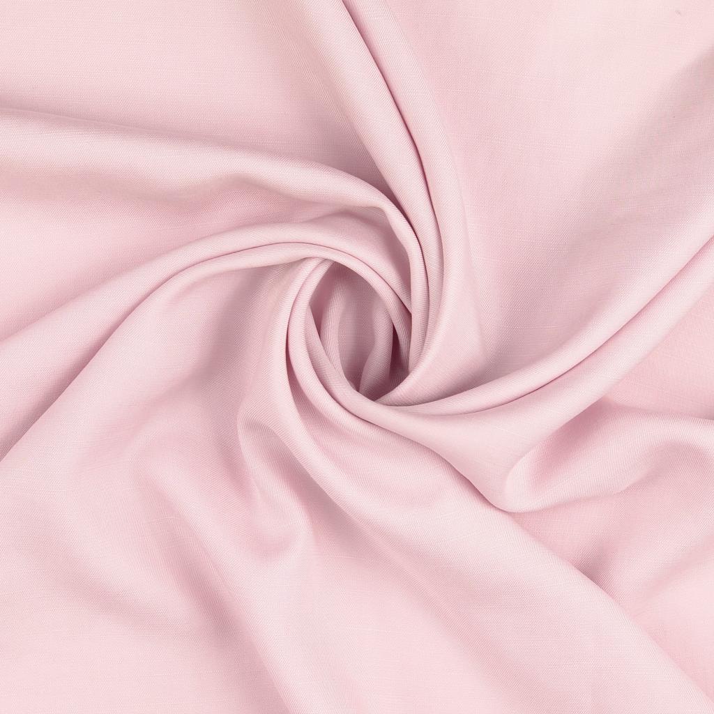 Plain Lightweight Soft Dress Fabric Lyocell Linen Pink Twist