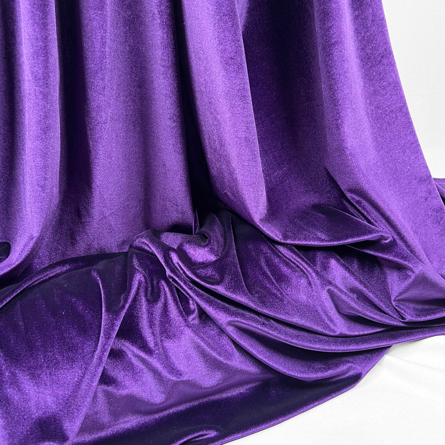 Remnant - Roxy Stretch Velvet - Amethyst (0.85m)