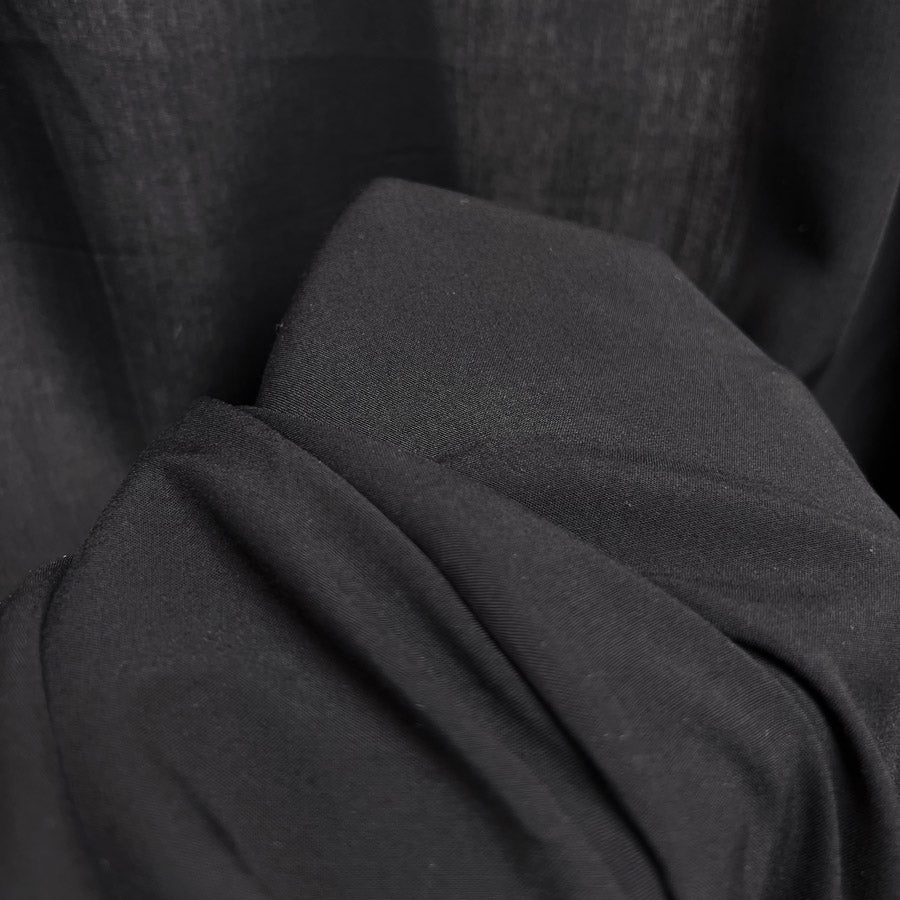 Fine Viscose Plain - Black