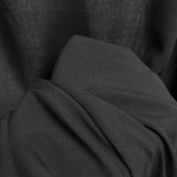 Remnant - Fine Viscose Plain - Black (1.1m)
