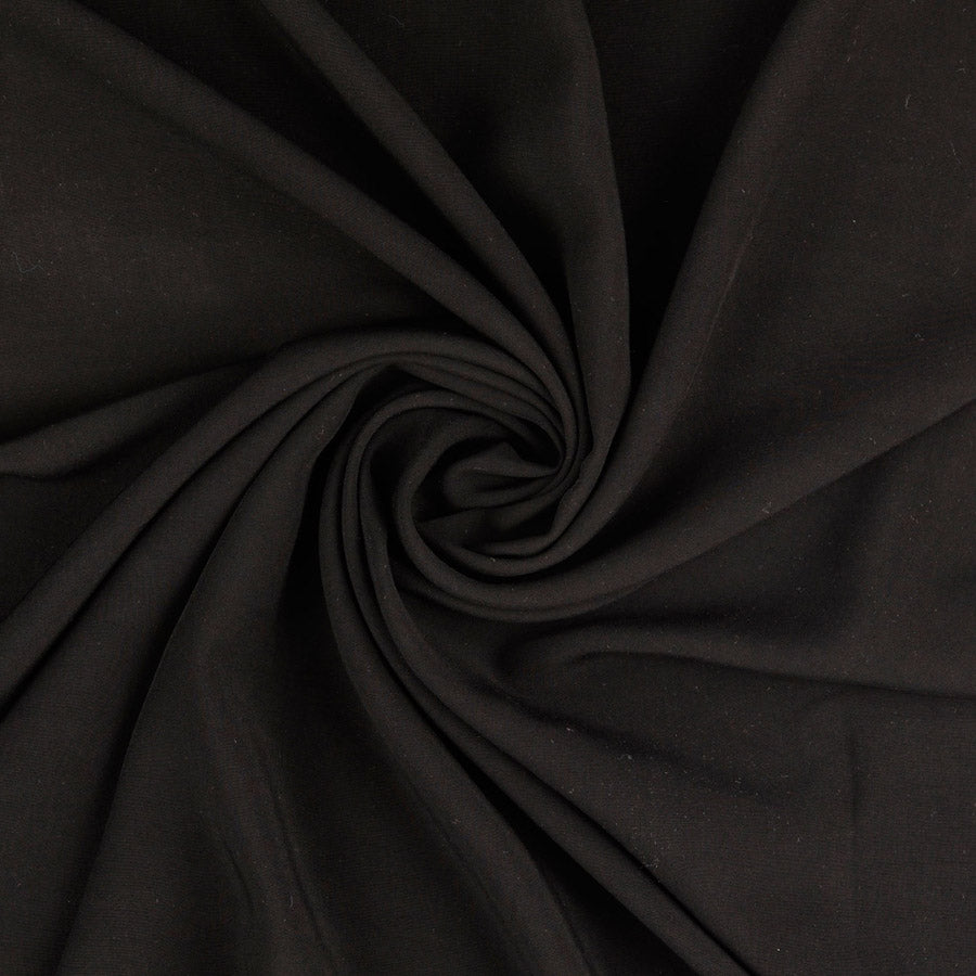 Plain Viscose Poplin Dress Fabric Black Twist E44B8A35 9867 47A8 86F2 A6650Fea414A