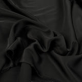 Plain Viscose Satin - Black