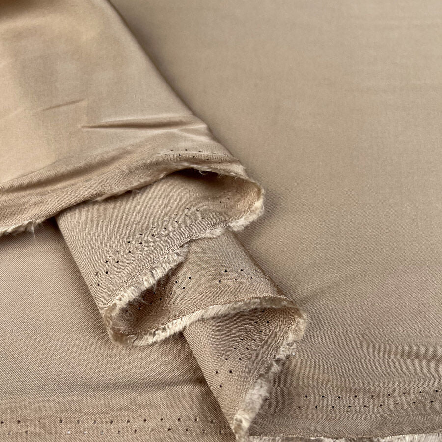 Plain Viscose Satin - Camel