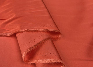 Plain Viscose Satin Coral Pink Rayon Woven Dress Fabric Fold