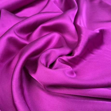 Plain Viscose Satin Purple Pink Rayon Woven Dress Fabric