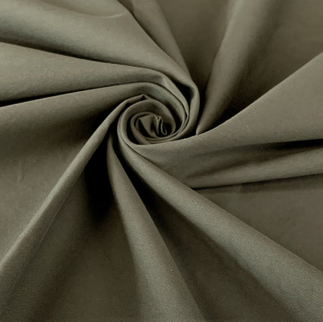 Platoon Khaki Fine Gabardine Twill Shirting Dress Fabric Close Up Drape Fabric Photo
